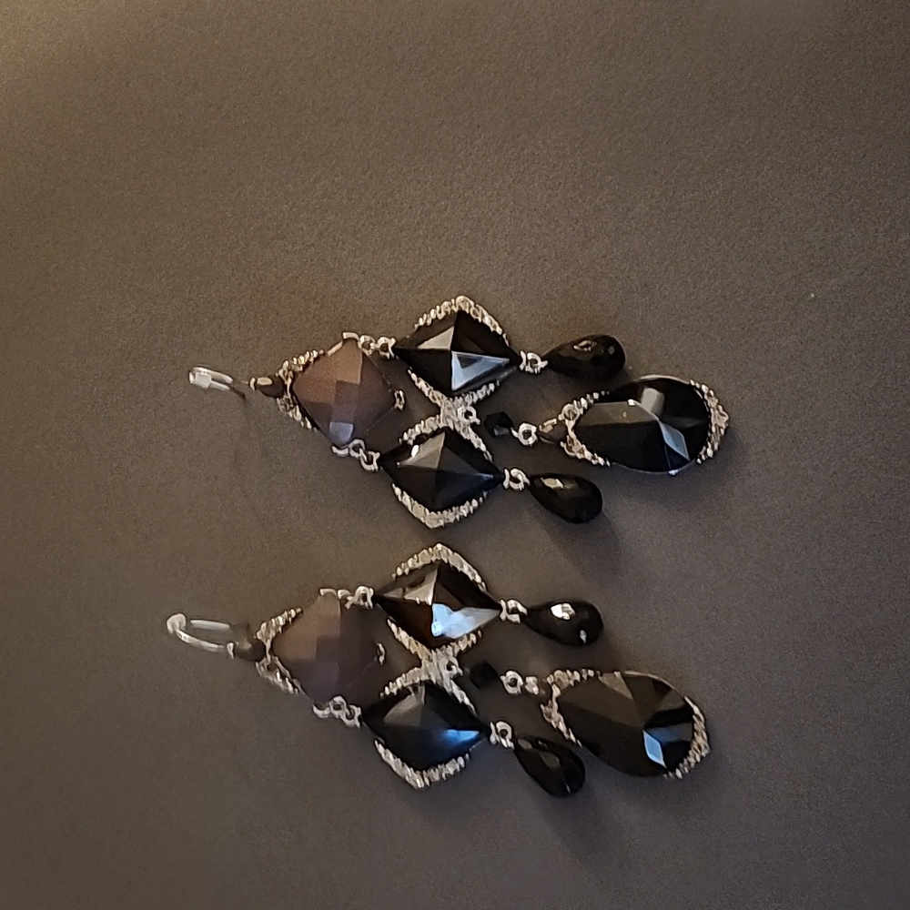 Chandelier crystal entrusted earrings